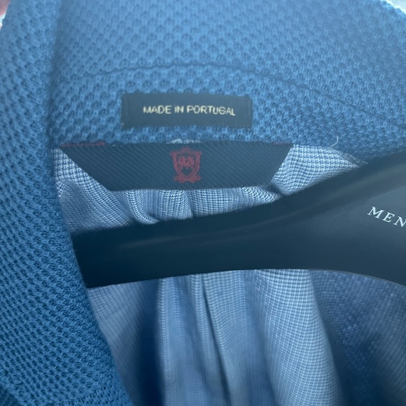 Blue cotton casual Blazer Massimo Dutti - Picture 5 of 9